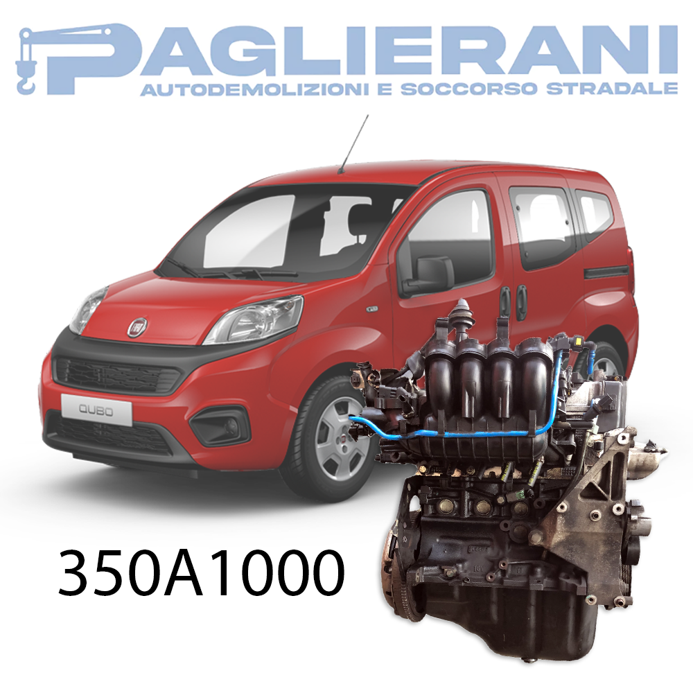 Motore 350A1000 FIAT Qubo 2010 1.4 Benzina 8V 100.000 Km