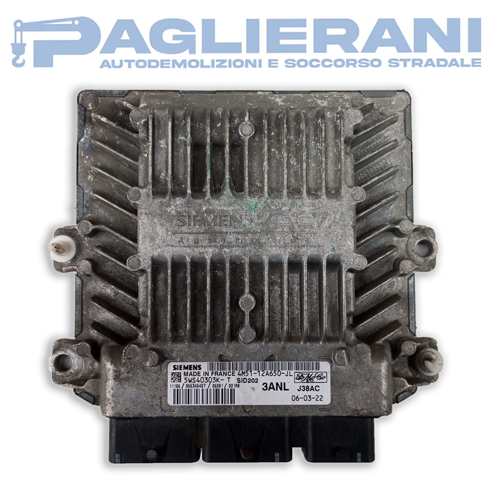 Centralina Siemens ECU Motore Ford 3ANL (Codice Rif. 5WS40303K-T)