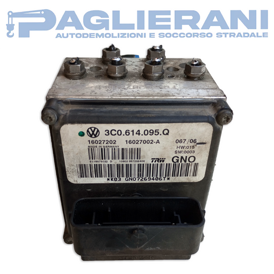 TRW ABS Pump Control Unit Volkswagen Passat Sedan 2005-2010 16027202 (3C0614095Q)