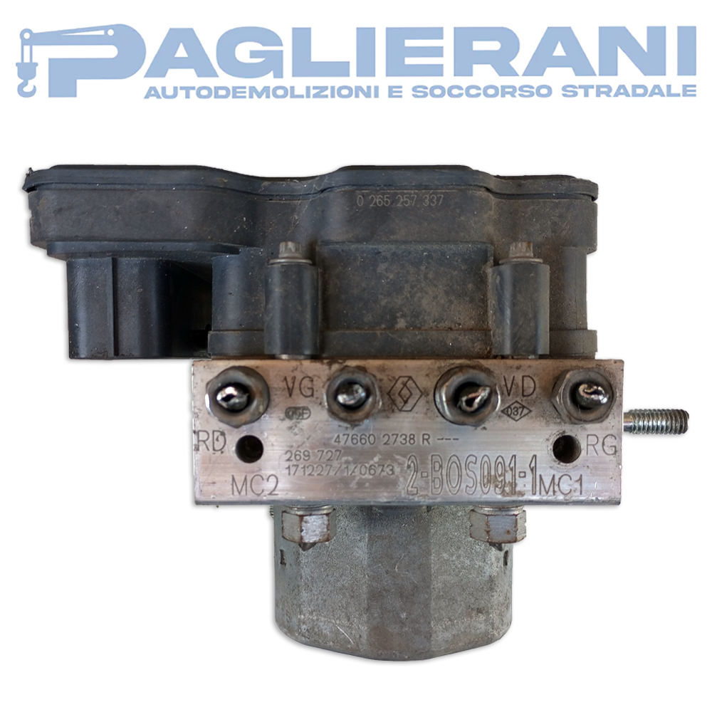BOSCH control unit ABS pump Dacia Duster 2018-2021 47660 2738R 269727 (0265257337)