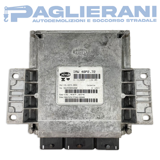 ECU Engine Control Unit Magneti Marelli Citroen IAW 48P2.72 (Ref. Code HW9645989480)