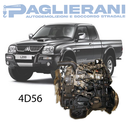 Engine 4D56 Mitsubishi L200 1996-2006 2500 [2.5] Diesel 73KW 100HP 232.000 KM