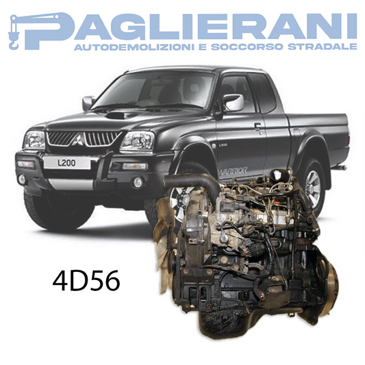 Motore Originale 4D56 Mitsubishi L200 1996-2006 2500 [2.5] Diesel 73KW 100 CV 232.000 KM