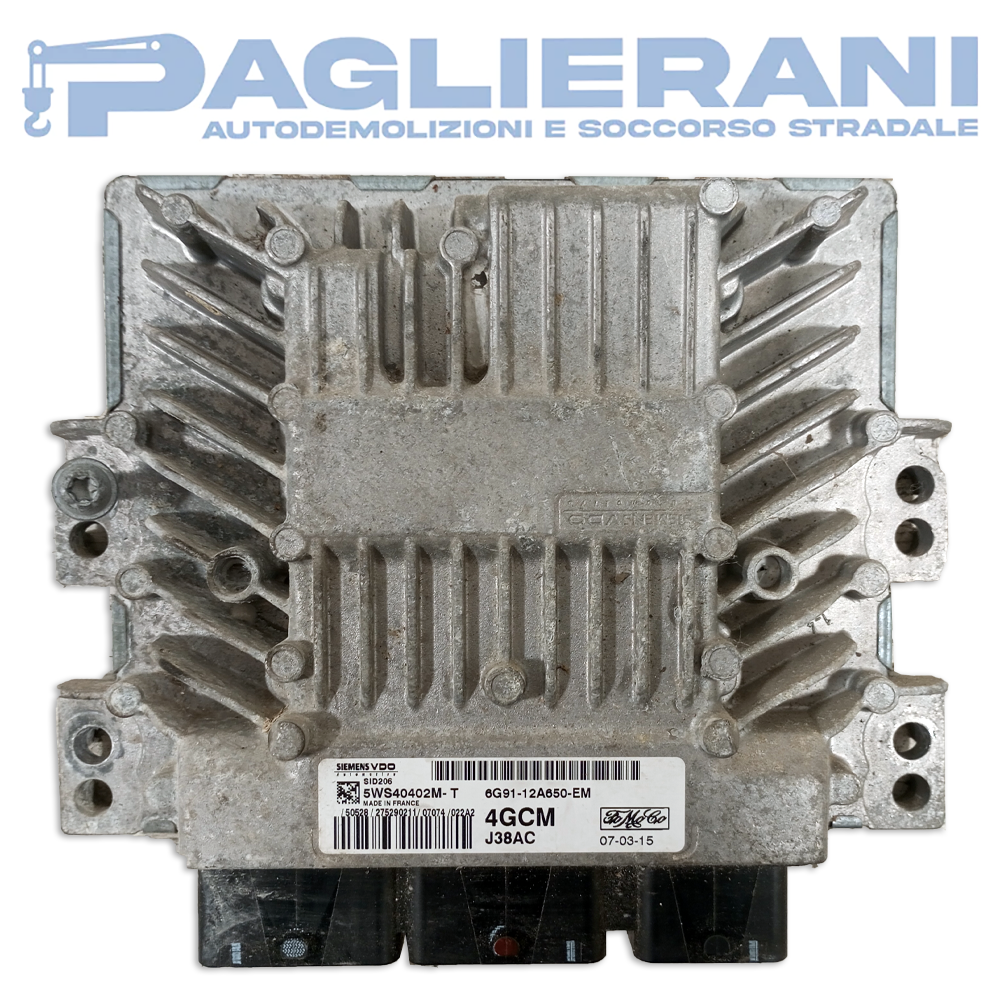 SiemensVDO Engine Control Unit ECU Ford S-MAX 2006-2009 SID206 4GCM J38AC (5WS40402M-T)