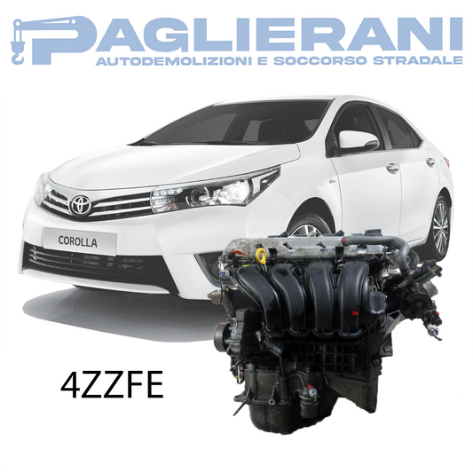 Motore 4ZZFE Toyota Corolla 2000-2007 Euro4 1400 [1.4] Benzina 71KW 97CV 89.000 KM