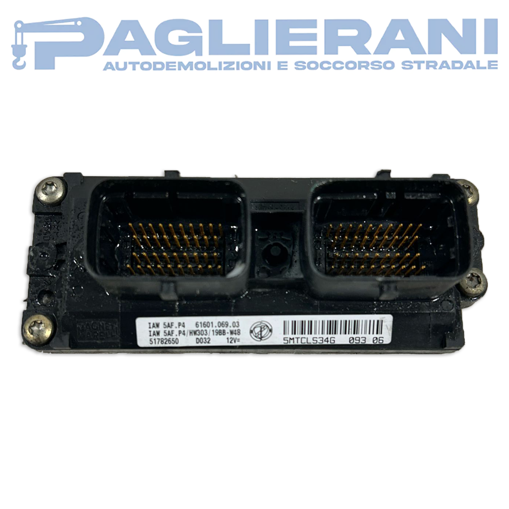 ECU Engine Control Unit Magneti Marelli FIAT Punto 188 2003-2012 IAW5AF.P4 (51782650)