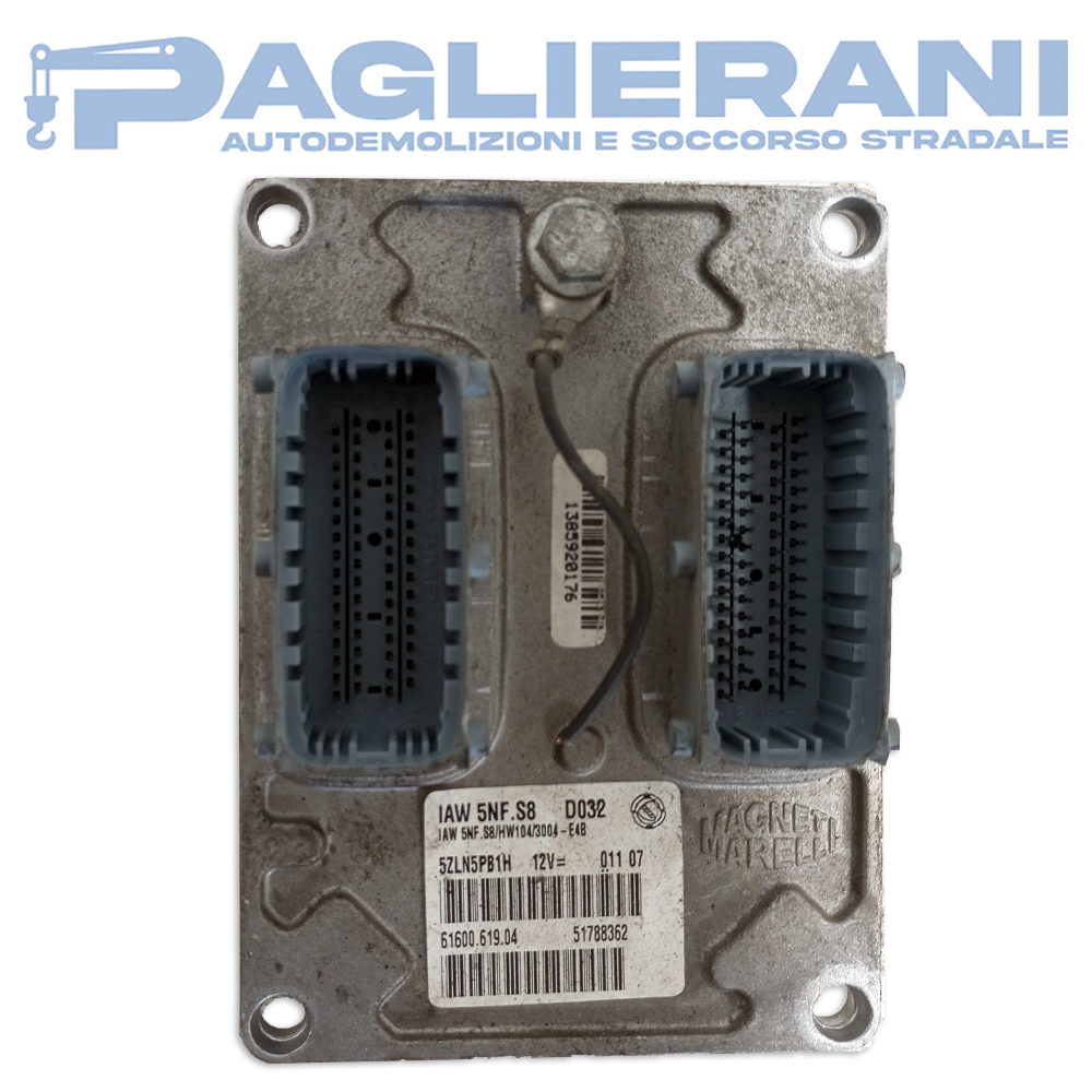 Centralina ECU Motore Magneti Marelli FIAT Panda 4x4 169 2003-2012 IAW5NF.S8 D032 (51788362)