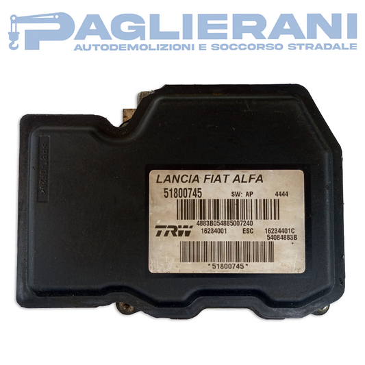 Centralina Pompa ABS TRW Alfa Romeo 159 2005-2010 (51800745)