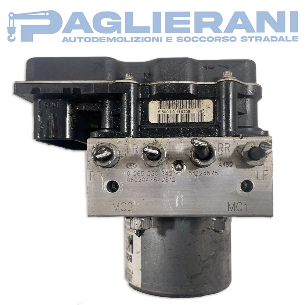 Centralina BOSCH Pompa ABS 51824575 FIAT 500 2007-2012 (Codice Rif. 0265230342)