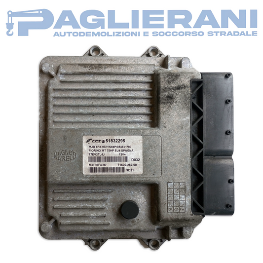 Magneti Marelli FPT ECU Engine Control Unit FIAT Fiorino 2008-2015 MJD6F3.H7 D032 (51832295)