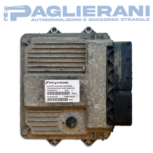 Magneti Marelli FPT ECU Engine Control Unit Lancia Musa 2007-2011 MJD6F3.M3 (51854480)