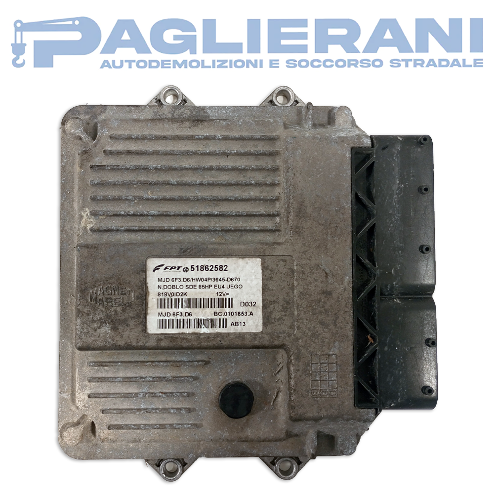 Magneti Marelli FPT ECU Engine Control Unit FIAT Doblo 2009-2015 MJD6F3D6 D032 (51862582)