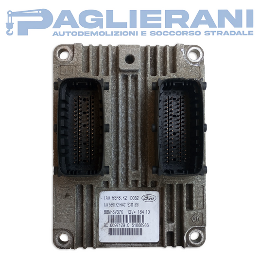 Centralina Motore ECU Magneti Marelli Ford KA 2009-2015 IAW5SF8K2 D032 (51868986)