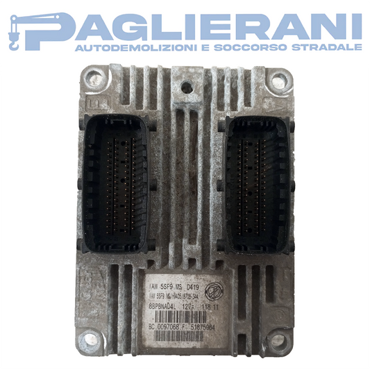 Centralina ECU FIAT 500 2007-2015 IAW56F9.MS D032 (Codice Rif. 51875964)