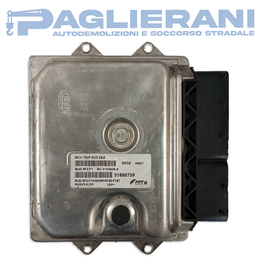 Centralina ECU Motore Magneti Marelli FPT FIAT Fiorino 2007-2011 D032 AM21 MJD8F2.F1 (51880759)