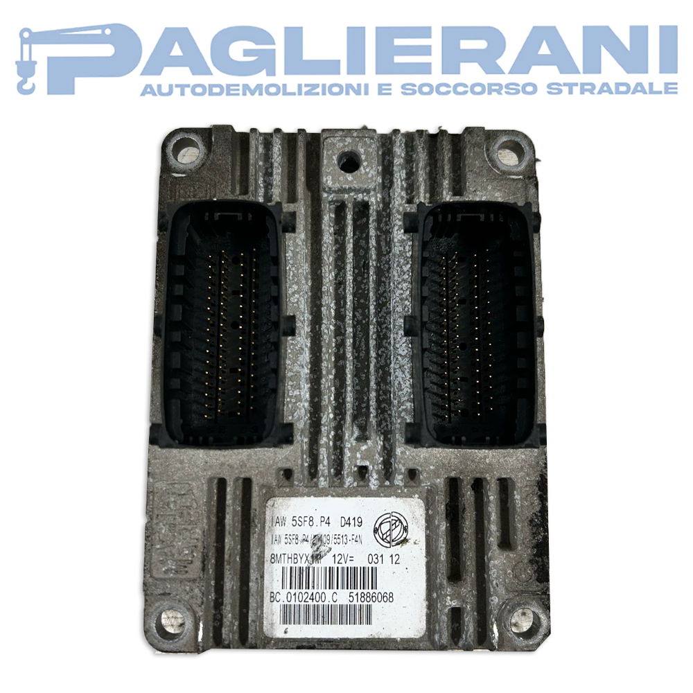 Centralina Magneti Marelli ECU Motore FIAT Panda 169 2003-2012 IAW5SF8P4 D419 (51886068)