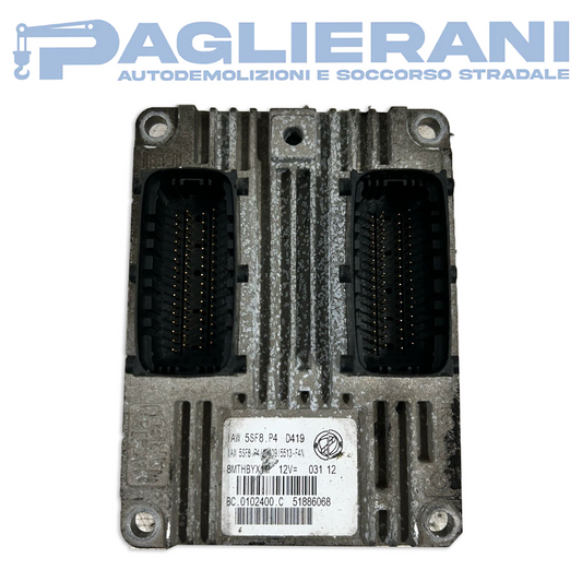 Magneti Marelli Engine ECU Control Unit FIAT Panda 169 2003-2012 IAW5SF8P4 D419 (51886068)