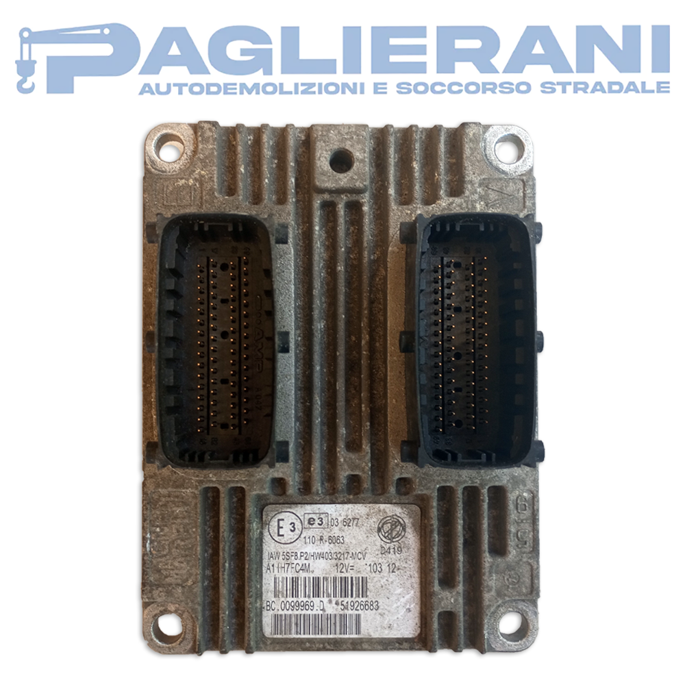 Magneti Marelli ECU Engine Control Unit FIAT Punto 199 2005-2012 IAW5SF8P2 D419 (51926683)