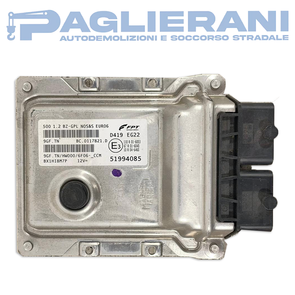 Centralina ECU Motore Magneti Marelli FPT 9GF.TN (Codice Rif. D419 EG22 51994085)