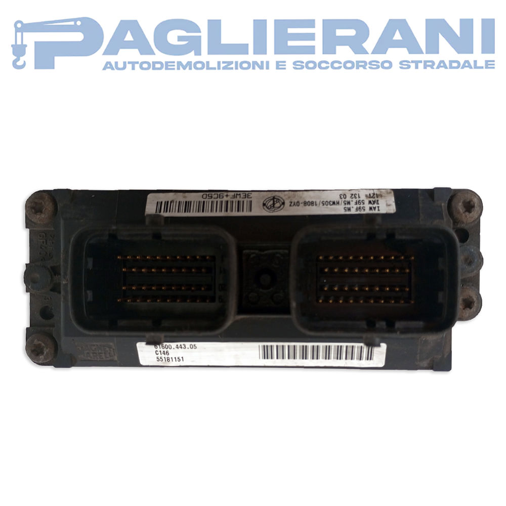 Centralina Magneti Marelli ECU Lancia Y IAW59F.M5 (Codice Rif. 55181151)