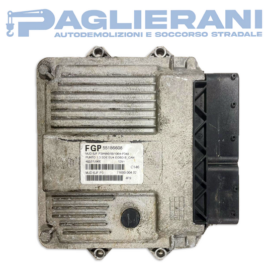 Centralina ECU Magneti Marelli FIAT MJD6JF.P3 FIAT Punto 2003-2011 (Codice Rif. 55186608)