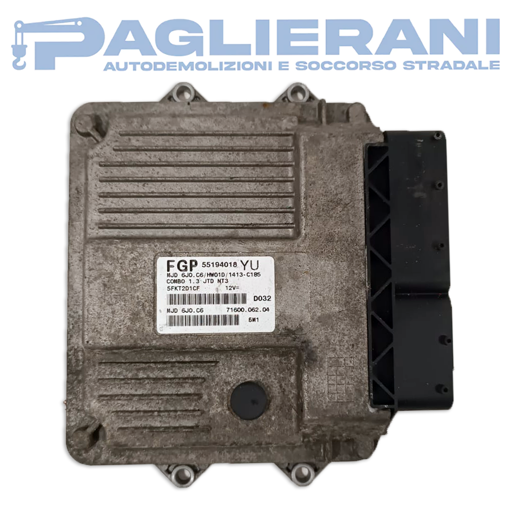 ECU Engine Control Unit Magneti Marelli FGP Opel Combo MJD6J0.C6 (55194018YU)