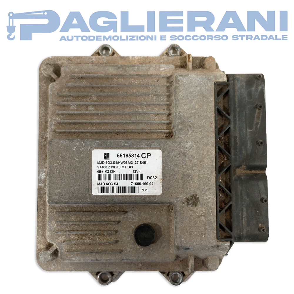 Centralina ECU Magneti Marelli GM Opel Corsa D 2006-2014 MJD603.S4 (Codice Rif. 55195814CP)