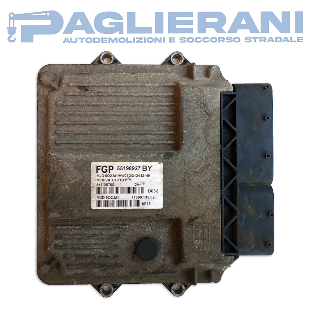 ECU Control Unit Magneti Marelli FGP Opel Meriva 2003-2009 MJD602M1 (55198927BY)