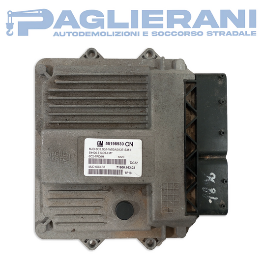 Centralina ECU Motore Magneti Marelli Opel Corsa D GM CN MJD 603.S3 (Codice Rif. 55198930)