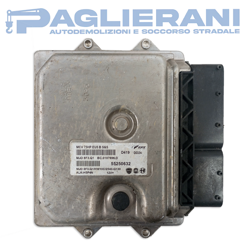 Centralina ECU Motore Magneti Marelli FPT FIAT Ducato 2010 MJD8F3Q1 DD24 D419 (55250632)