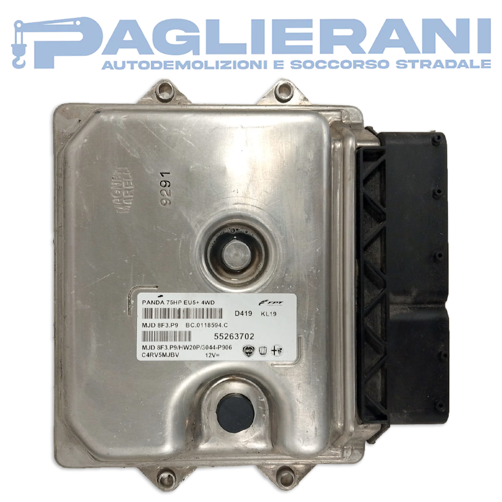 Centralina ECU Motore Magneti Marelli FPT FIAT Panda 312 2012-2026 KL19 D419 MJD8F3P9 (55263702)