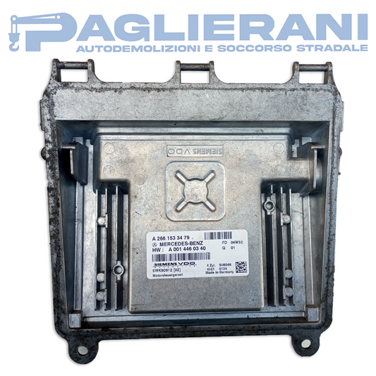 Centralina Motore ECU SiemensVDO Mercedes-Benz Classe A W169 2004-2012 A0014460340 5WK90912[02] (A2661533479)