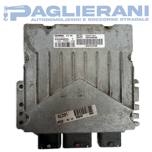 Centralina Motore ECU Siemens Citroen Berlingo/Peugeot Partner 2000-2008 SID801 SW9644868380 (5WS40025D-T)