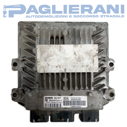 Centralina Motore ECU Siemens Peugeot 307 2001-2009 SID801A SW9653059580 (5WS40133C-T)