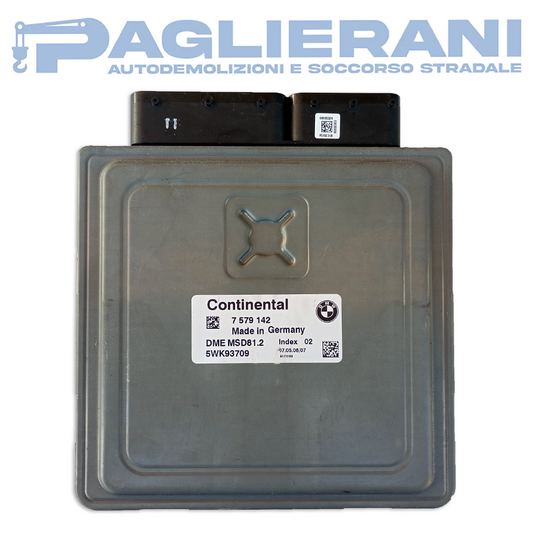 Continental Engine Control Unit ECU BMW 1 Coupé E82 2007-2013 DME MJD81.2 5WK93709 (7579142)