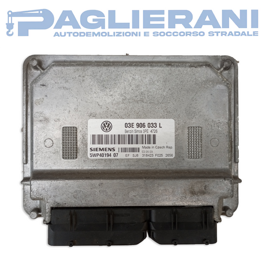 Centralina Siemens ECU Motore VW Polo 03E906033 L (5WP4019407)