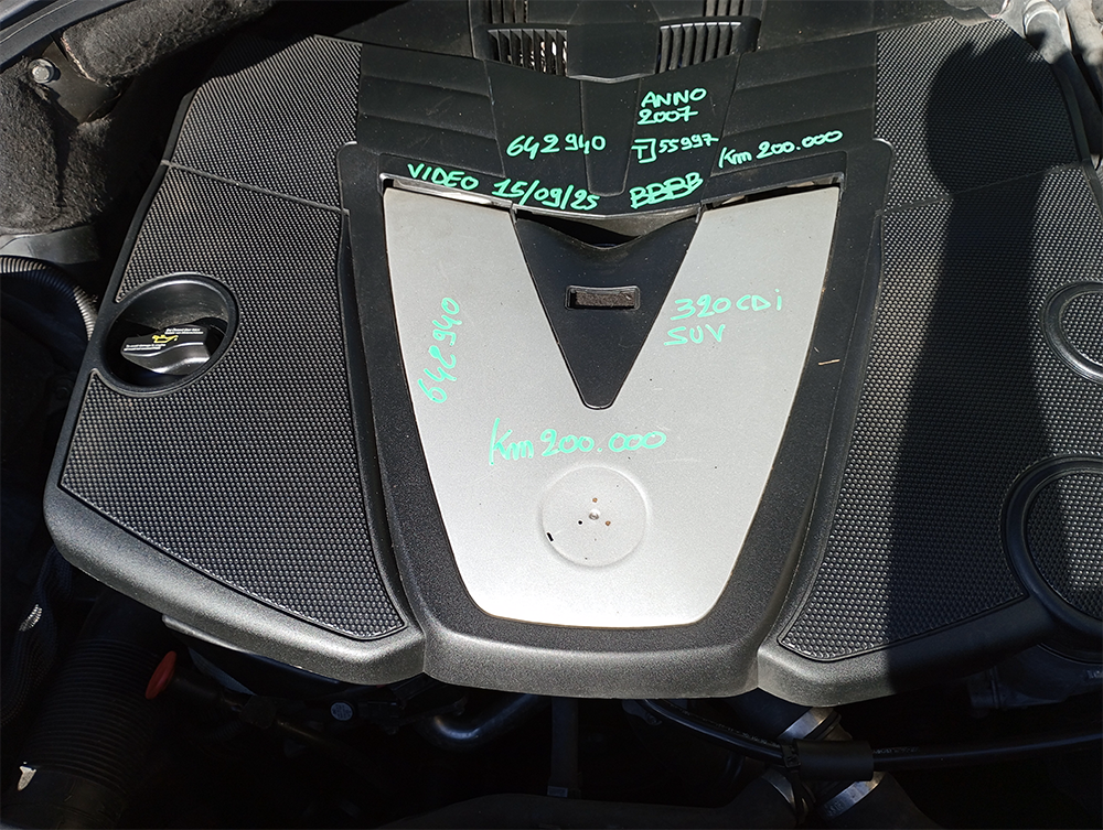 Motore 642940 Mercedes-Benz ML 2007 3000 [3.0] 165KW 224CV Diesel 320 CDI 200.000 KM