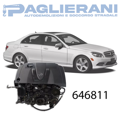 Engine 646811 Mercedes-Benz C 2008 220 CDI 2200 [2.2] Diesel Euro4 125KW 170HP 180.000 KM