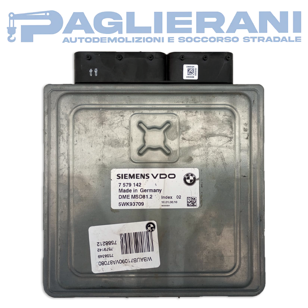 Centralina Motore ECU SiemensVDO BMW Serie 3 [E90] [E91] 2005-2013 DME MSD81.2 5WK93709 (7579142)