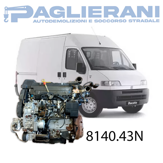 Motore 8140.43N Originale FIAT Ducato 2800 [2.8] Diesel 107KW 146CV 2005 200.000 KM