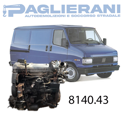Engine 8140.43 FIAT Ducato Turbo Diesel Intercooler 2800 [2.8] 122HP 90KW 1997-2005 187.000 KM