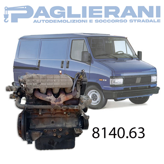 Motore 8140.63 FIAT Ducato 2800 [2.8] Diesel Aspirato 87CV 64KW 1997-2002 170.000 KM