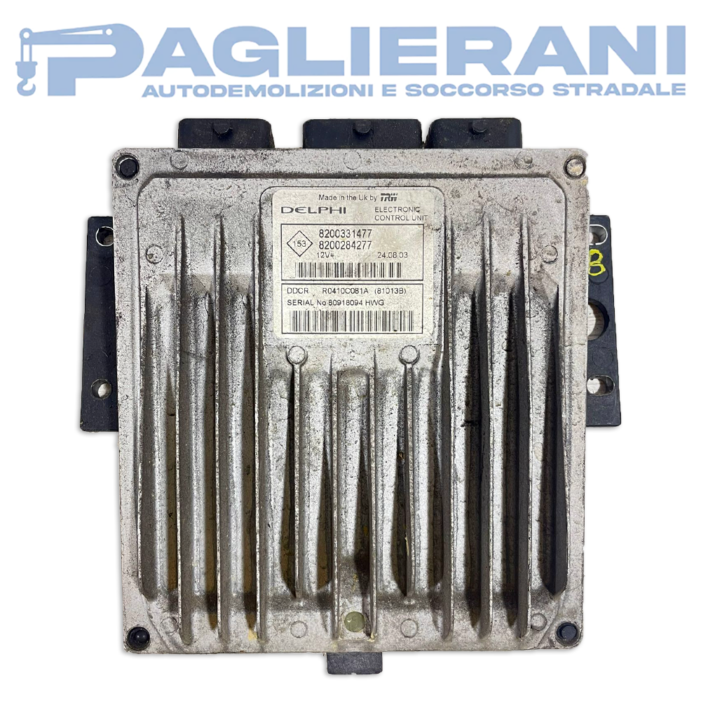 Centralina Delphi ECU Motore Renault (Codice Rif. 8200331477 8200284277)