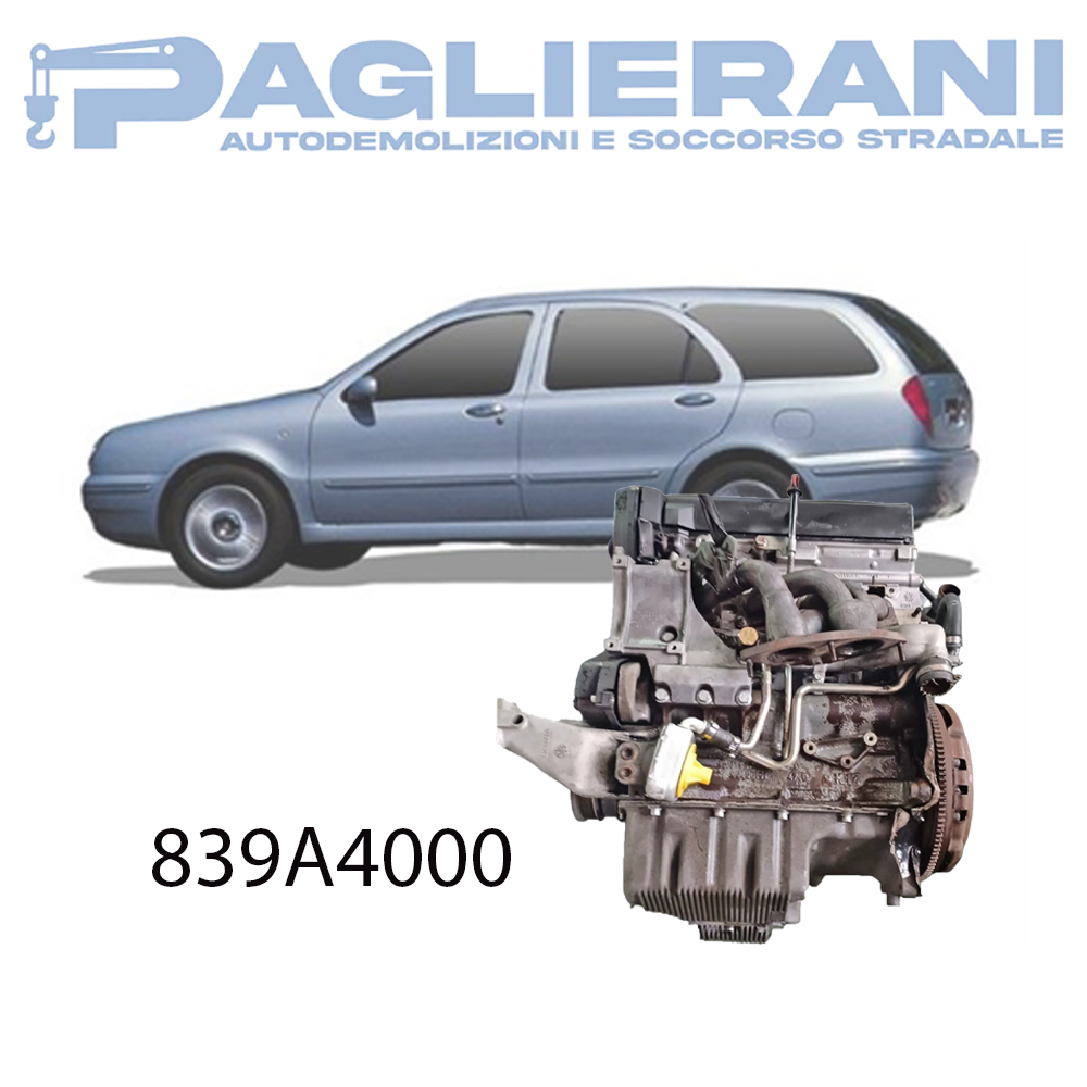 Engine 839A4000 Lancia Lybra Petrol 1800 [1.8] 16v 131CV 96KW 187.000 KM
