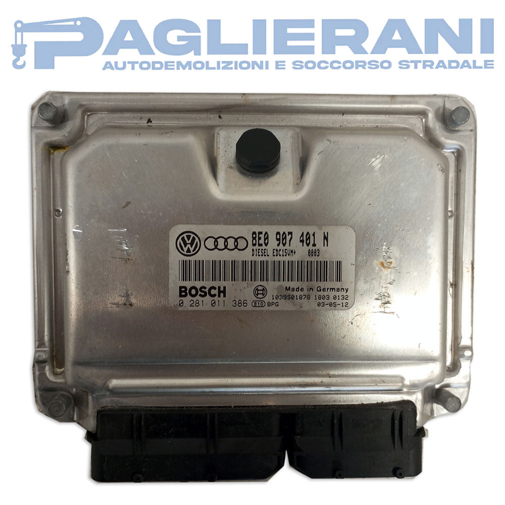 BOSCH ECU Engine Control Unit Audi A4 [B5] 2000-2005 8E0907401N EDC15VM (0281011386)