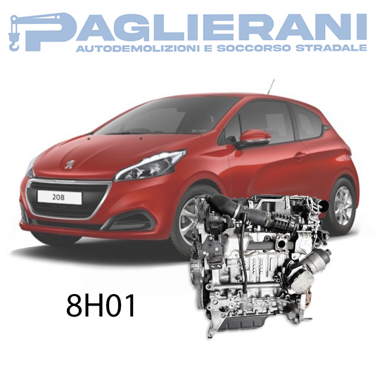 Motore 8H01 Peugeot 208 2012 Diesel 50KW 68CV 1400 [1.4] 160.000 KM
