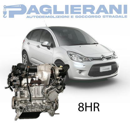Motore 8HRKW50 Citroen C3 2009-2015 Euro5 Diesel HDI 1400 [1.4] 50KW 68CV 110.000 KM