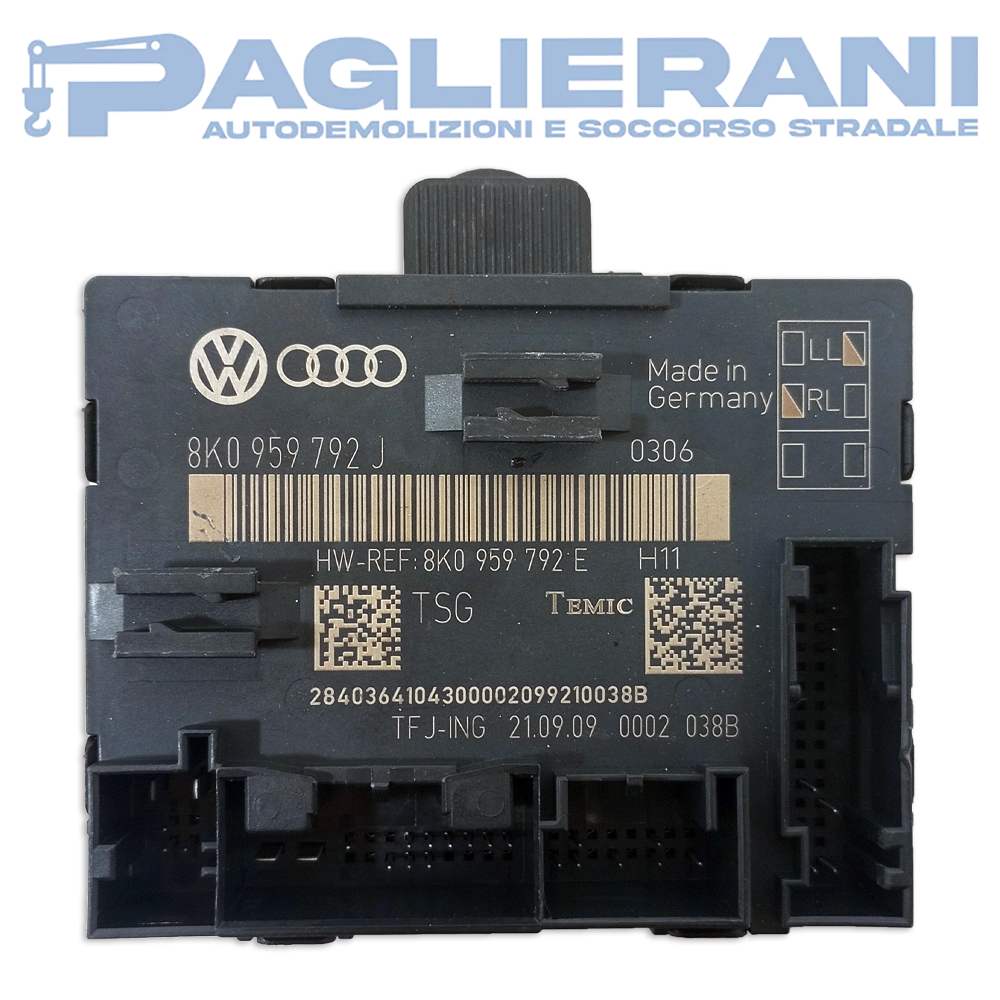 Centralina Specchietto Retrovisore Porta Anteriore DX Audi A4 2014 (8K0959792J)