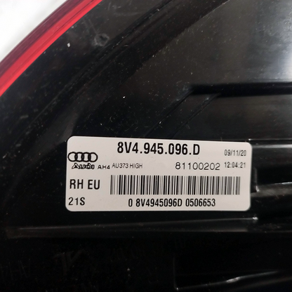 Original Right Rear Light Audi RS3 2012-2020 (8V4945096D)
