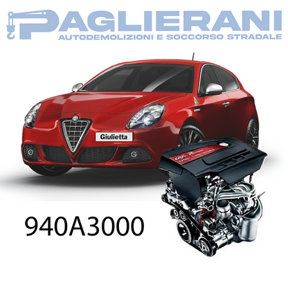 Motore 940A3000 Alfa Romeo Giulietta 1600cc Diesel 2010 130.000 KM